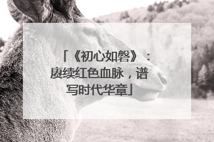 《初心如磐》：赓续红色血脉，谱写时代华章