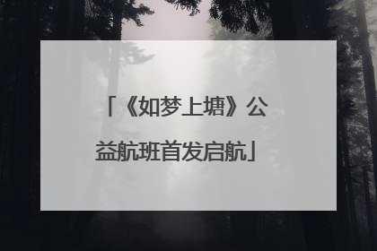 《如梦上塘》公益航班首发启航