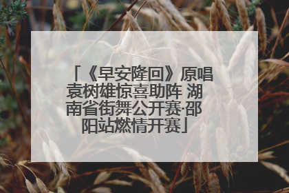 《早安隆回》原唱袁树雄惊喜助阵 湖南省街舞公开赛·邵阳站燃情开赛