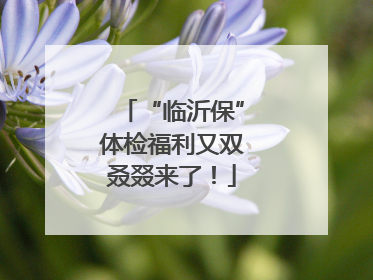 “临沂保”体检福利又双叒叕来了！