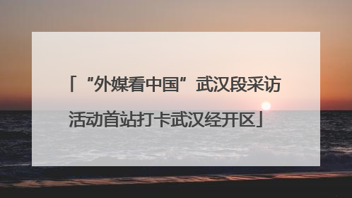 “外媒看中国”武汉段采访活动首站打卡武汉经开区