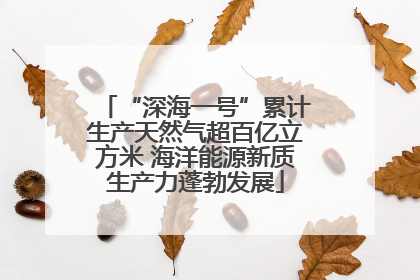 “深海一号”累计生产天然气超百亿立方米 海洋能源新质生产力蓬勃发展