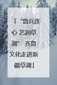 “鲁兵连心 艺润草湖” 齐鲁文化走进新疆草湖