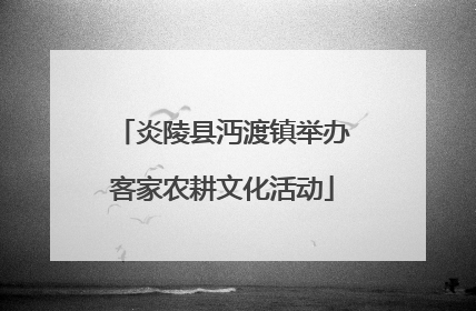 炎陵县沔渡镇举办客家农耕文化活动