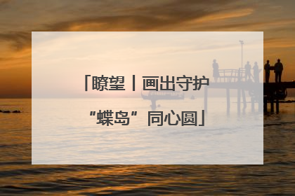 瞭望丨画出守护“蝶岛”同心圆