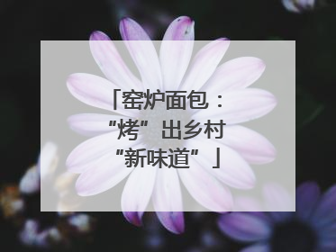 窑炉面包：“烤”出乡村“新味道”