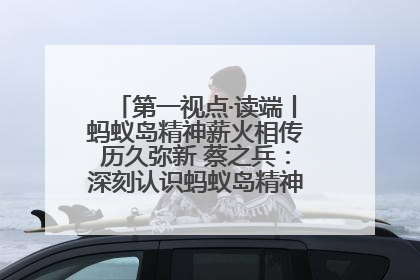 第一视点·读端丨蚂蚁岛精神薪火相传历久弥新 蔡之兵：深刻认识蚂蚁岛精神的“精气神”