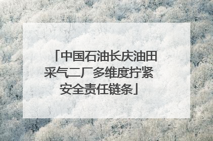 中国石油长庆油田采气二厂多维度拧紧安全责任链条