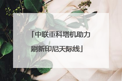 中联重科塔机助力刷新印尼天际线
