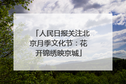 人民日报关注北京月季文化节：花开锦绣映京城