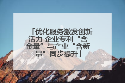 优化服务激发创新活力 企业专利“含金量”与产业“含新量”同步提升