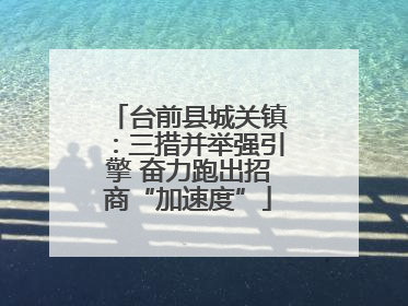 台前县城关镇：三措并举强引擎 奋力跑出招商“加速度”