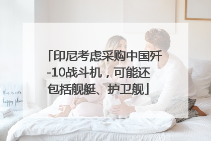 印尼考虑采购中国歼-10战斗机，可能还包括舰艇、护卫舰