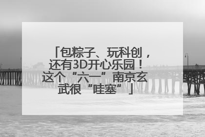 包粽子、玩科创，还有3D开心乐园！这个“六一”南京玄武很“哇塞”
