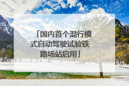 国内首个混行模式自动驾驶试验铁路场站启用