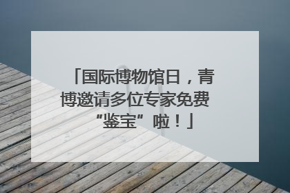 国际博物馆日，青博邀请多位专家免费“鉴宝”啦！