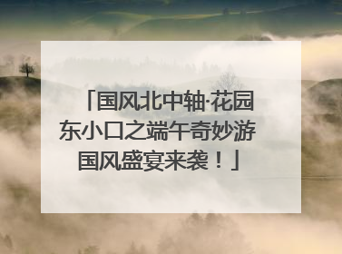 国风北中轴·花园东小口之端午奇妙游国风盛宴来袭！