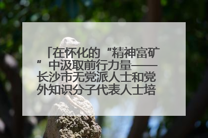 在怀化的“精神富矿”中汲取前行力量——长沙市无党派人士和党外知识分子代表人士培训班在怀化圆满举办