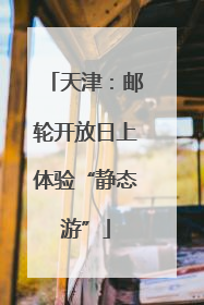天津：邮轮开放日上体验“静态游”
