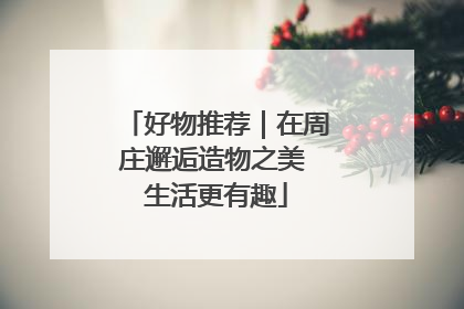 好物推荐｜在周庄邂逅造物之美 生活更有趣
