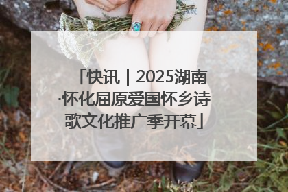 快讯｜2025湖南·怀化屈原爱国怀乡诗歌文化推广季开幕
