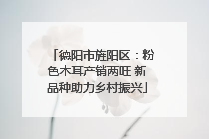 德阳市旌阳区：粉色木耳产销两旺 新品种助力乡村振兴