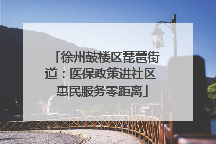 徐州鼓楼区琵琶街道：医保政策进社区 惠民服务零距离