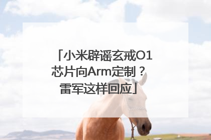 小米辟谣玄戒O1芯片向Arm定制？雷军这样回应