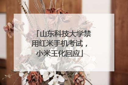 山东科技大学禁用红米手机考试，小米王化回应