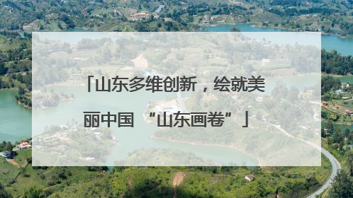 山东多维创新，绘就美丽中国 “山东画卷”