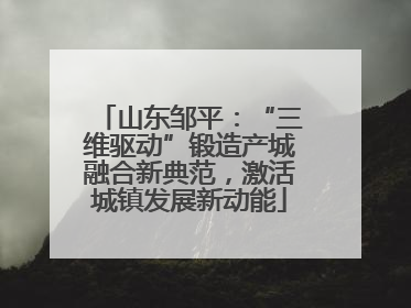 山东邹平：“三维驱动”锻造产城融合新典范，激活城镇发展新动能