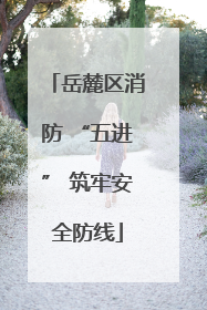 岳麓区消防 “五进” 筑牢安全防线