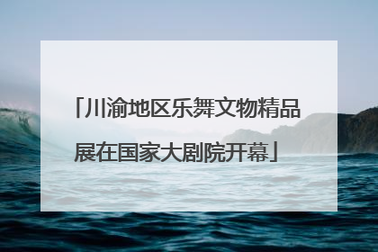 川渝地区乐舞文物精品展在国家大剧院开幕