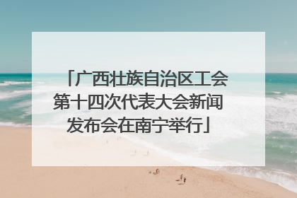 广西壮族自治区工会第十四次代表大会新闻发布会在南宁举行