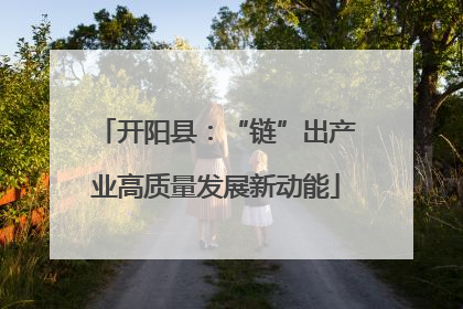 开阳县：“链”出产业高质量发展新动能