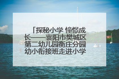 探秘小学 憧憬成长——襄阳市樊城区第二幼儿园衡庄分园幼小衔接班走进小学开展参观体验活动
