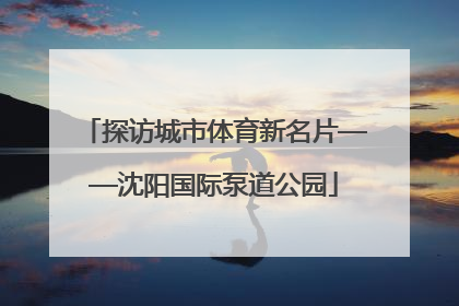 探访城市体育新名片——沈阳国际泵道公园