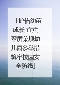 护佑幼苗成长 宜宾翠屏菜坝幼儿园多举措筑牢校园安全防线