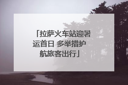 拉萨火车站迎暑运首日 多举措护航旅客出行