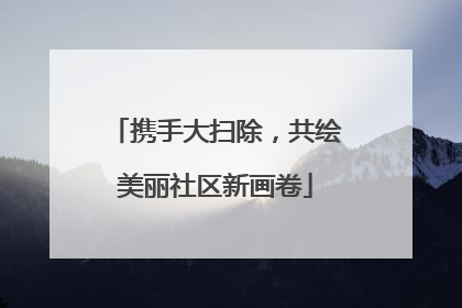 携手大扫除，共绘美丽社区新画卷