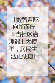 数智普陀 向新而行〡当社区治理遇上大模型，居民生活更便捷