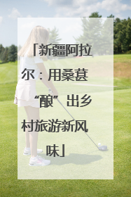新疆阿拉尔：用桑葚“酿”出乡村旅游新风味
