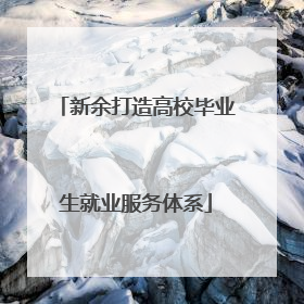 新余打造高校毕业生就业服务体系