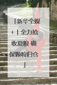 新华全媒+丨全力抢收夏粮 确保颗粒归仓