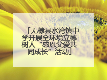 无棣县水湾镇中学开展全环境立德树人“感恩父爱共同成长”活动