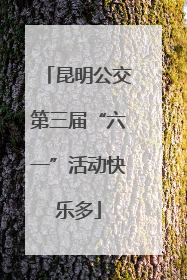 昆明公交第三届“六一”活动快乐多
