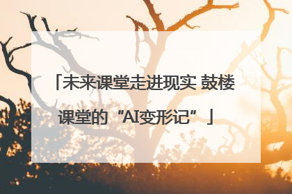 未来课堂走进现实 鼓楼课堂的“AI变形记”