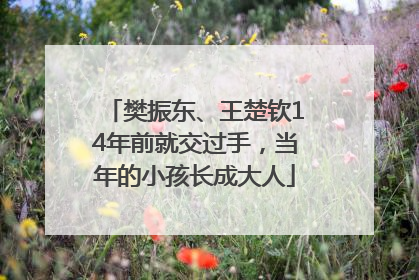 樊振东、王楚钦14年前就交过手，当年的小孩长成大人