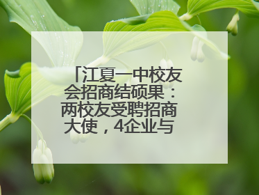 江夏一中校友会招商结硕果：两校友受聘招商大使，4企业与江夏合作签约