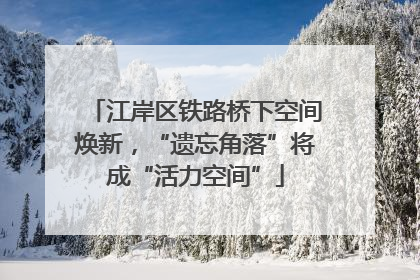 江岸区铁路桥下空间焕新，“遗忘角落”将成“活力空间”